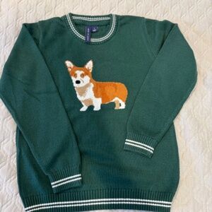 Janie and Jack Corgi sweater and pants